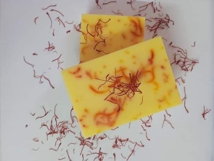 Saffron Handmade Goat Milk Soap - Image 4