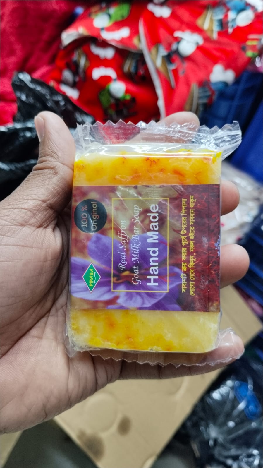 Saffron Handmade Goat Milk Soap - Image 2