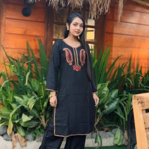 Embroidery Cotton Two Piece Co-Ord Set