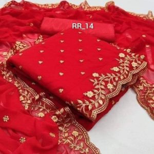 এমব্রয়ডারি জর্জেট ৩ পিস – প্রিমিয়াম কালেকশন