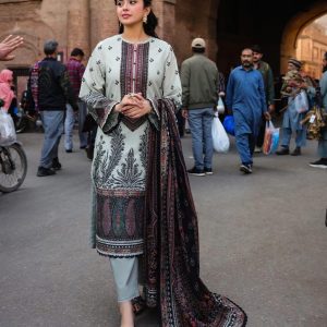 Digital Printed 3 Piece Set – Dubai Silk (Premium Quality)