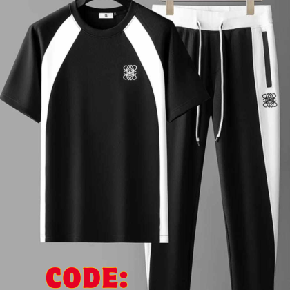 Trendy Mash T-Shirt & Trouser Combo